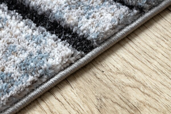 Tepih moderna COZY 8874 Timber, Drvo - Strukturne, dvije razine flora Siva / plava