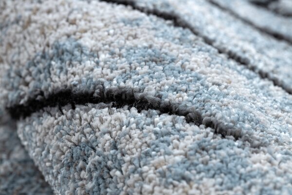 Tepih moderna COZY 8874 Timber, Drvo - Strukturne, dvije razine flora Siva / plava