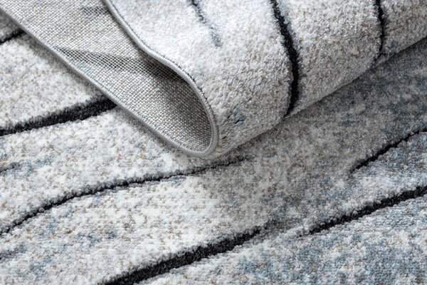 Tepih moderna COZY 8874 Timber, Drvo - Strukturne, dvije razine flora Siva / plava
