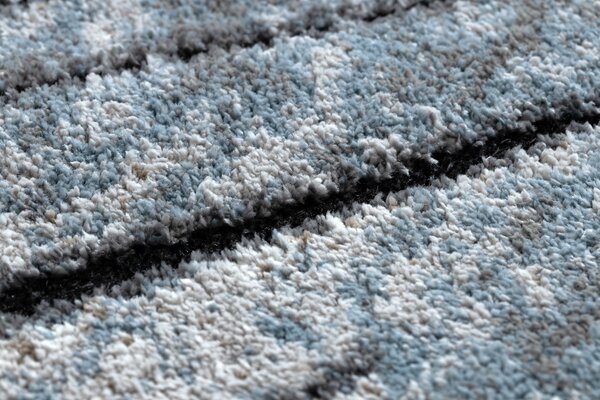 Tepih moderna COZY 8874 Timber, Drvo - Strukturne, dvije razine flora Siva / plava