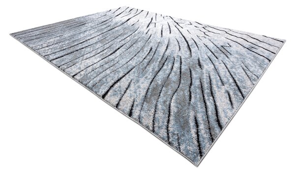 Tepih moderna COZY 8874 Timber, Drvo - Strukturne, dvije razine flora Siva / plava