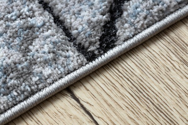 Tepih moderna COZY 8872 Wall, geometrijski, trokuti - Strukturne, dvije razine flora Siva / plava