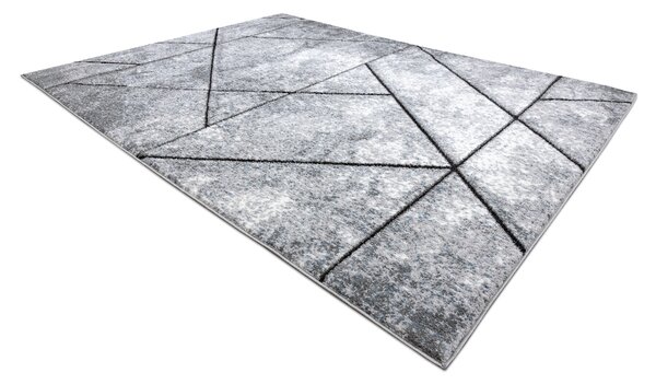 Tepih moderna COZY 8872 Wall, geometrijski, trokuti - Strukturne, dvije razine flora Siva / plava