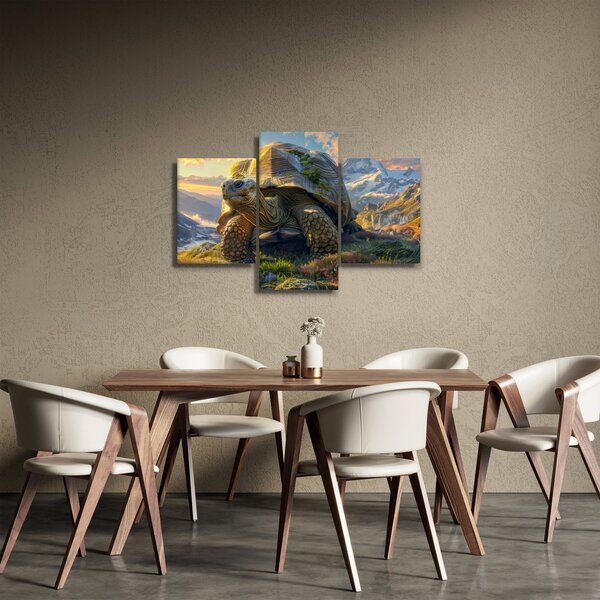 Slika - Kornjača i planinski krajolik (90x60 cm)