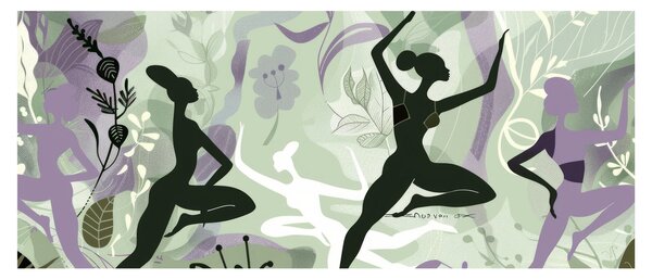 Slika - Ilustracija plesača (120x50 cm)