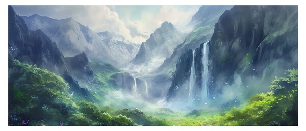 Slika - Dolina vodopada (120x50 cm)