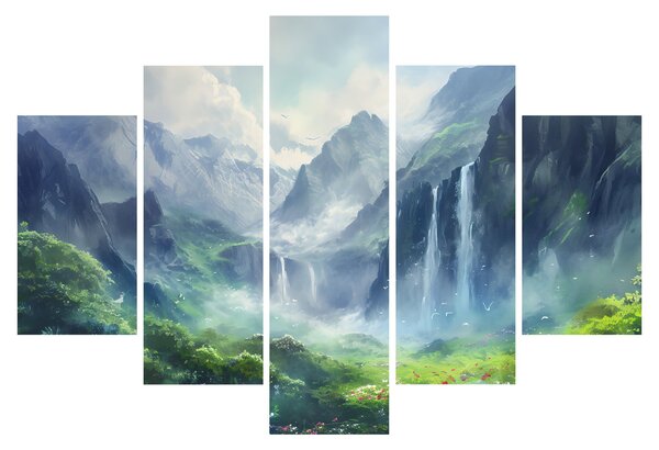 Slika - Dolina vodopada (150x105 cm)