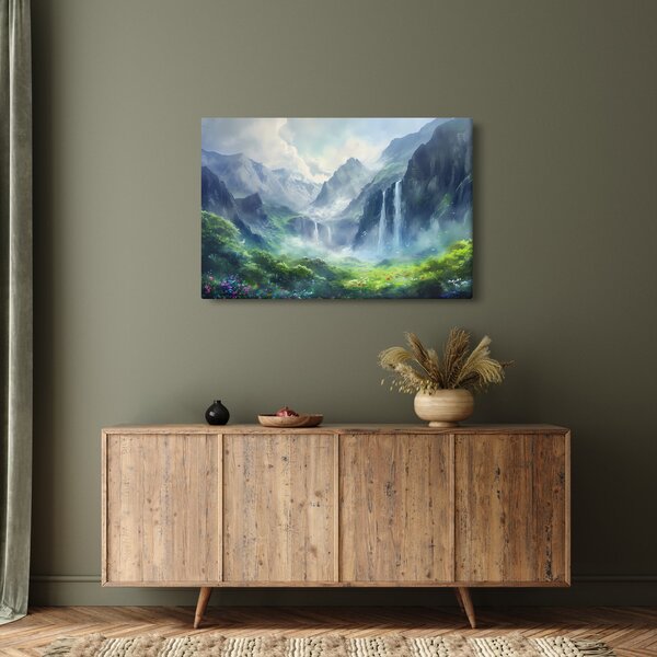 Slika - Dolina vodopada (90x60 cm)
