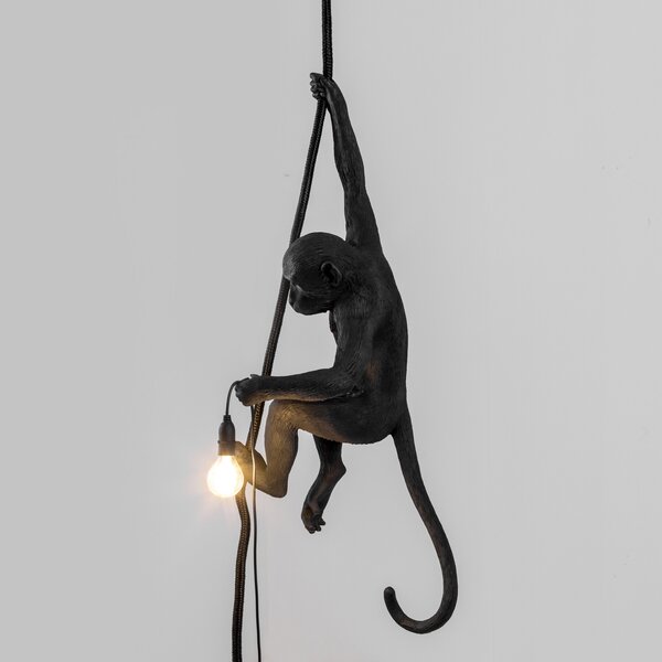 Vanjske Svjetiljka SELETTI, Monkey Lamp, Crno, Plastika, Dizajn