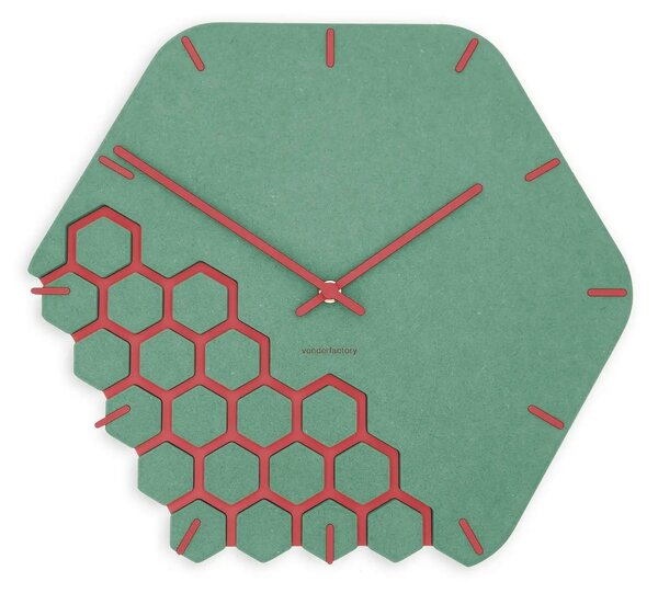 Zidni sat Luxhora Fragmenta Mint Green 11 boja kazaljki