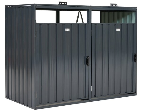 Kućište za 2 kante za otpad 120l ili 240l Alabama CoverTech antracit