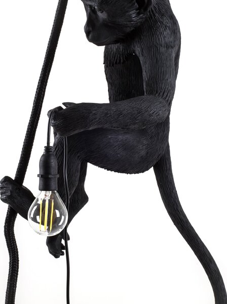 Vanjske Svjetiljka SELETTI, Monkey Lamp, Crno, Plastika, Dizajn