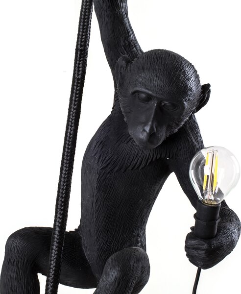 Vanjske Svjetiljka SELETTI, Monkey Lamp, Crno, Plastika, Dizajn