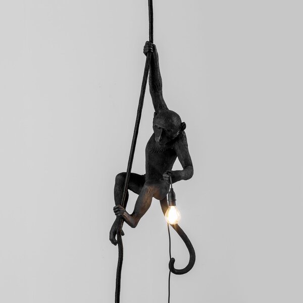 Vanjske Svjetiljka SELETTI, Monkey Lamp, Crno, Plastika, Dizajn