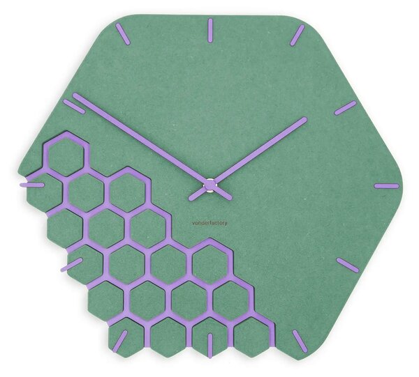 Zidni sat Luxhora Fragmenta Mint Green 11 boja kazaljki