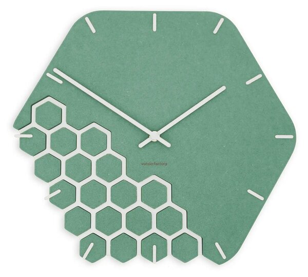 Zidni sat Luxhora Fragmenta Mint Green 11 boja kazaljki
