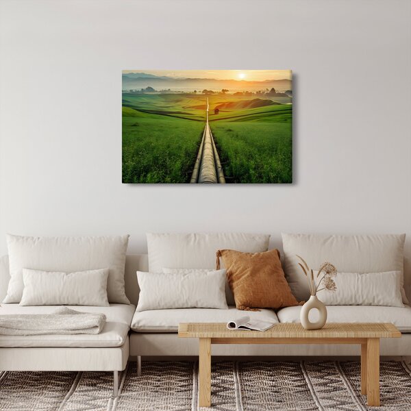Slika - Izlazak sunca nad dolinom (90x60 cm)