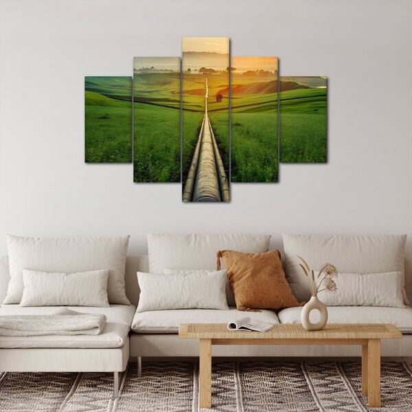 Slika - Izlazak sunca nad dolinom (150x105 cm)