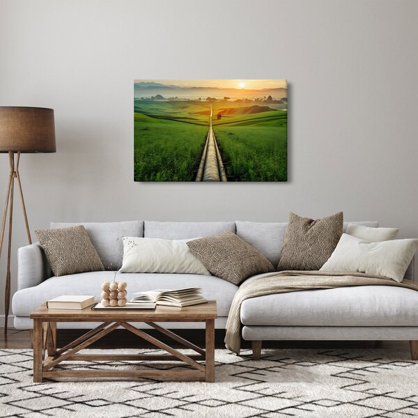 Slika - Izlazak sunca nad dolinom (90x60 cm)