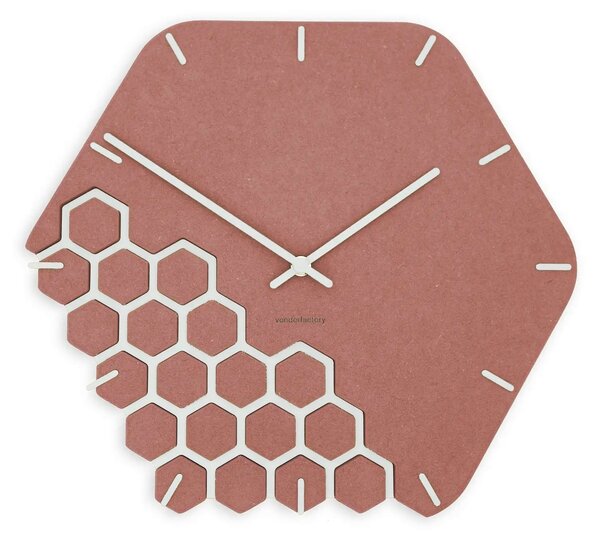 Zidni sat Luxhora Fragmenta Red 10 boja kazaljki