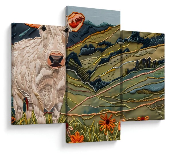 Slika - Imitacija pletenog motiva (90x60 cm)