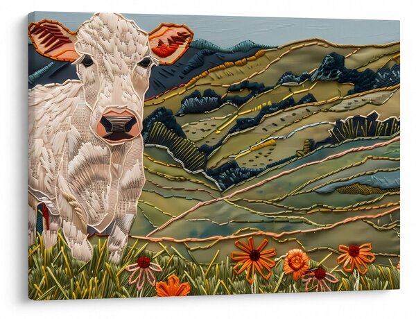 Slika - Imitacija pletenog motiva (70x50 cm)