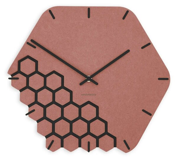 Zidni sat Luxhora Fragmenta Red 10 boja kazaljki