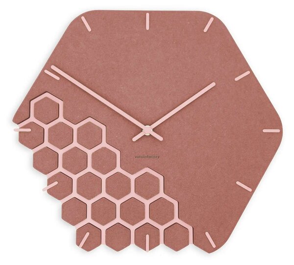 Zidni sat Luxhora Fragmenta Red 10 boja kazaljki