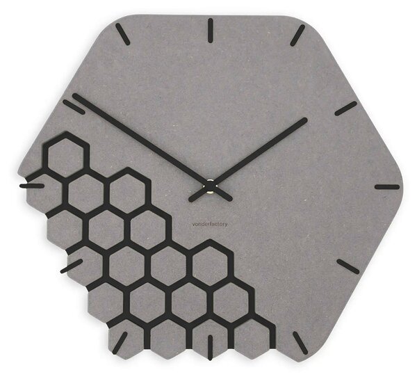 Zidni sat Luxhora Fragmenta Light Grey 11 boja kazaljki