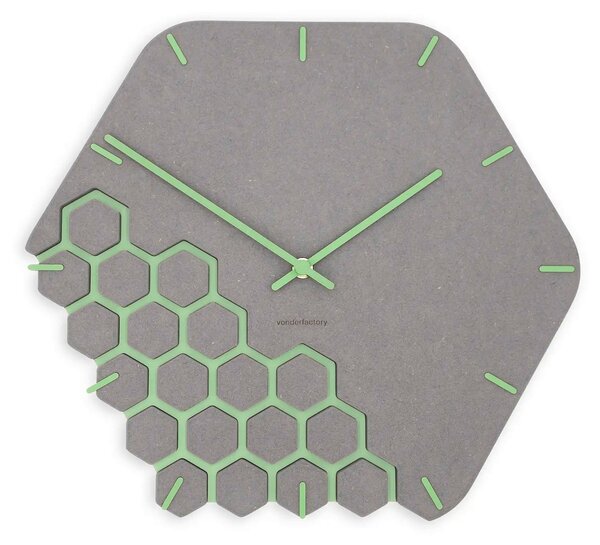 Zidni sat Luxhora Fragmenta Light Grey 11 boja kazaljki