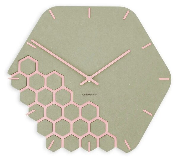 Zidni sat Luxhora Fragmenta Khaki 11 boja kazaljki