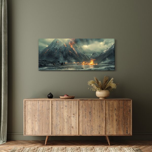 Slika - Vulkanska erupcija (120x50 cm)