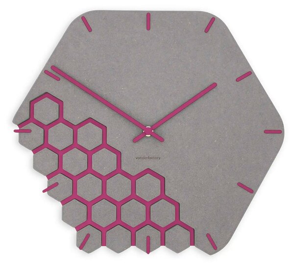 Zidni sat Luxhora Fragmenta Light Grey 11 boja kazaljki