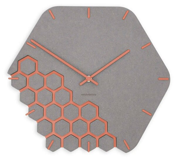 Zidni sat Luxhora Fragmenta Light Grey 11 boja kazaljki