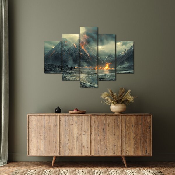 Slika - Vulkanska erupcija (150x105 cm)