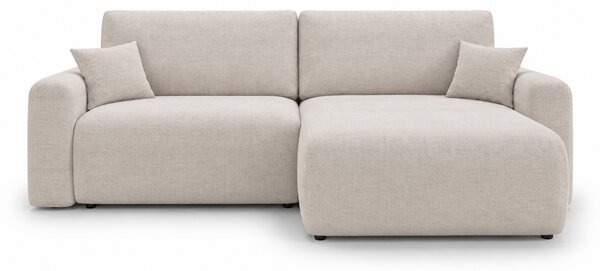 Razvlačna dvostrana kutna garnitura u L NORDEN PAROS 250x140 cm, krem