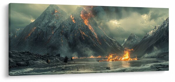 Slika - Vulkanska erupcija (120x50 cm)