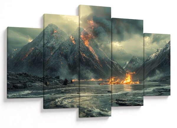 Slika - Vulkanska erupcija (150x105 cm)
