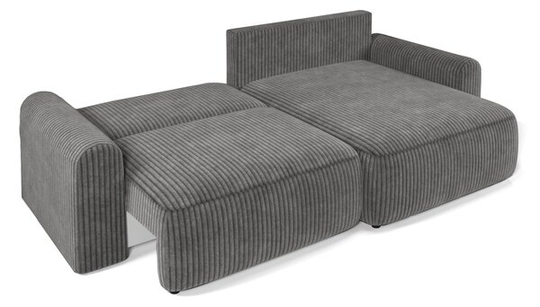 Razvlačni dvostrani kutni kauč NORDEN TILIA 250x140 cm, krem