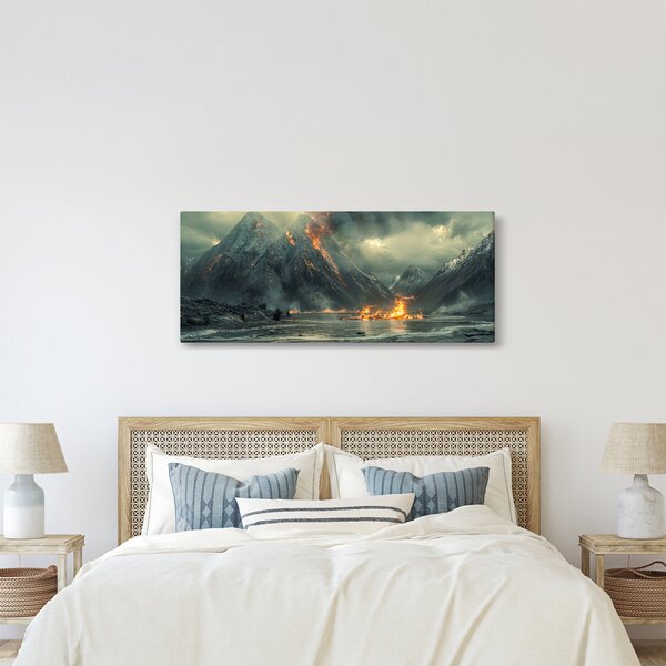 Slika - Vulkanska erupcija (120x50 cm)