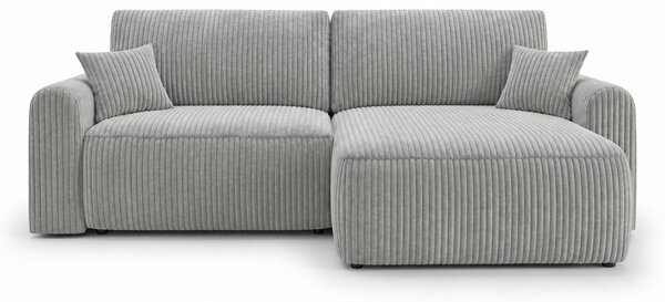 Razvlačna obostrana kutna garnitura NORDEN TILIA 250x140 cm, svijetlosiva