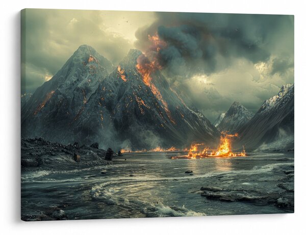 Slika - Vulkanska erupcija (70x50 cm)