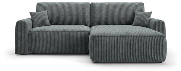 Razvlačiva obostrana kutna garnitura NORDEN TILIA 250x140 cm, sivo-plava