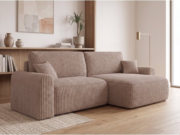 Specifikacije: Razvučna obostrana kutna garnitura NORDEN TILIA 250x140 cm, svijetlosmeđa