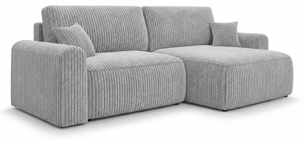 Razvlačna obostrana kutna garnitura NORDEN TILIA 250x140 cm, svijetlosiva