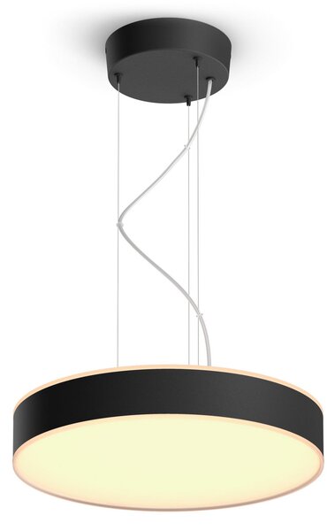 Viseće Svjetiljka Philips Hue, Philips Hue, prigušiv, Crno, Dnevna soba, Metal, Moderan