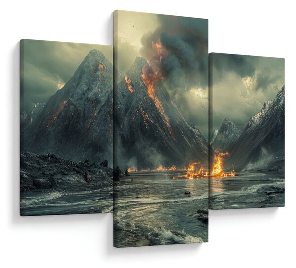 Slika - Vulkanska erupcija (90x60 cm)
