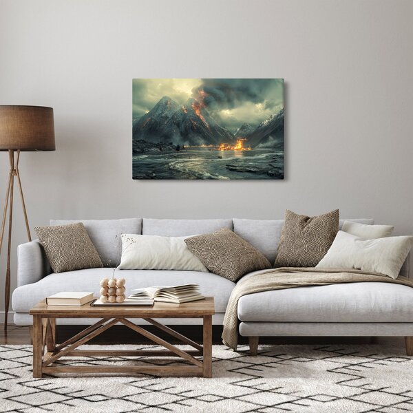 Slika - Vulkanska erupcija (90x60 cm)