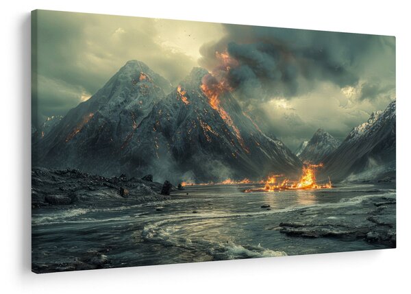 Slika - Vulkanska erupcija (90x60 cm)