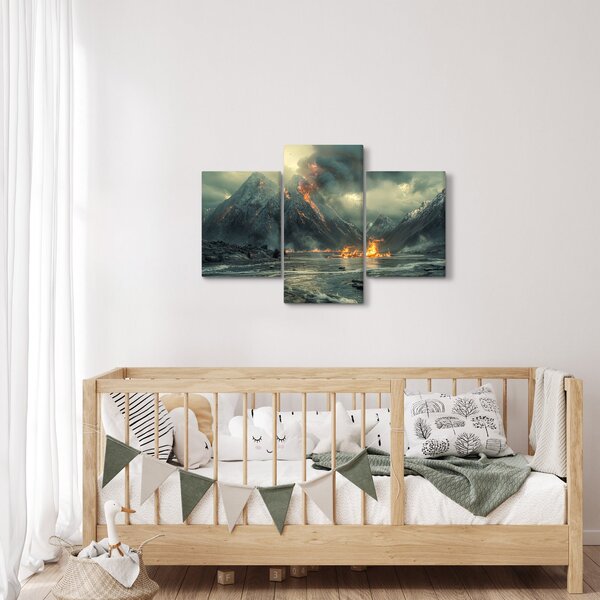 Slika - Vulkanska erupcija (90x60 cm)